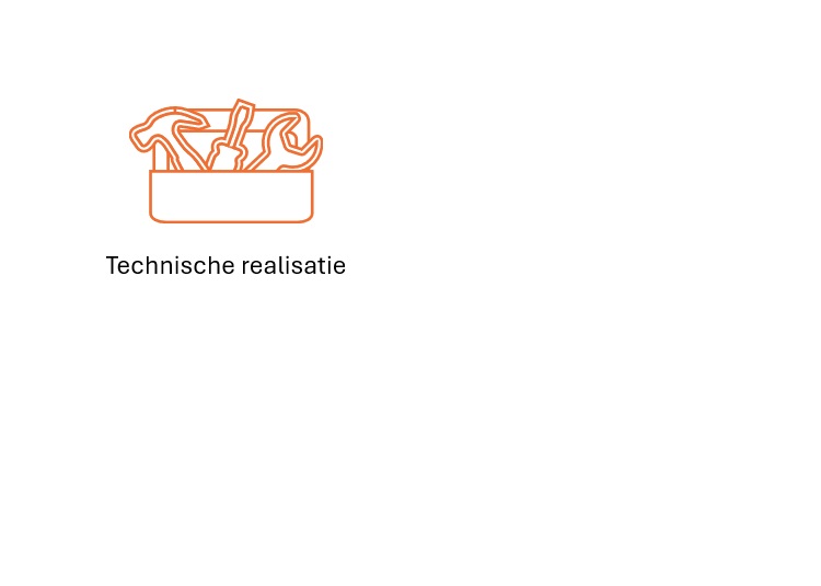 De bouw van de werken-bij site